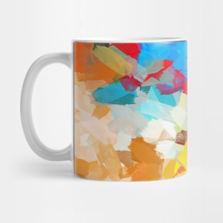 Bold Red Chaos Abstract Painting Mug